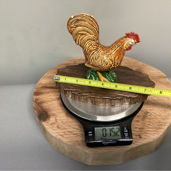 🟢 Vintage - Atlantic Mold - Dated 1970 - Ceramic Crafted / Hand Painted Rooster - Picture 10 of 11